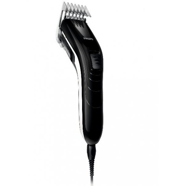 Aparat de Tuns QC5115/15 Lame Otel Inoxidabil 10 Setari Lungime Utilizare cu Fir Negru