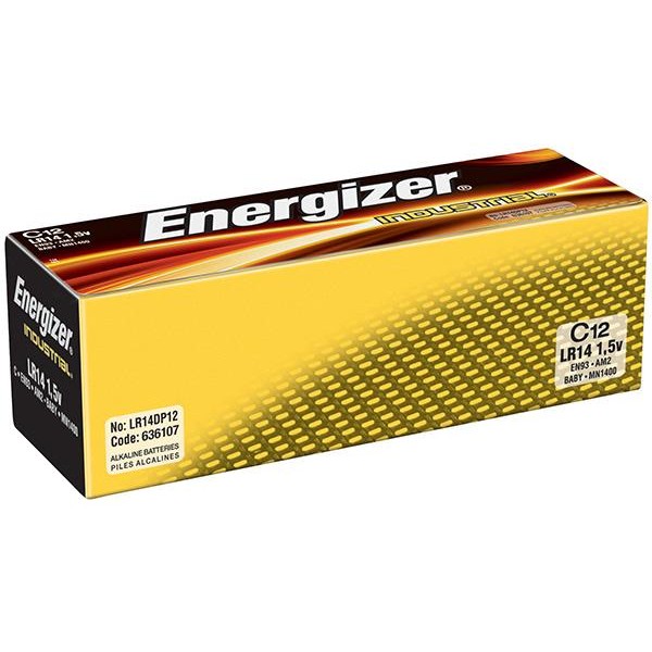 Baterie 7638900361070, ENERGIZER Industrial, C, LR14, 1.5V, 12 bucati