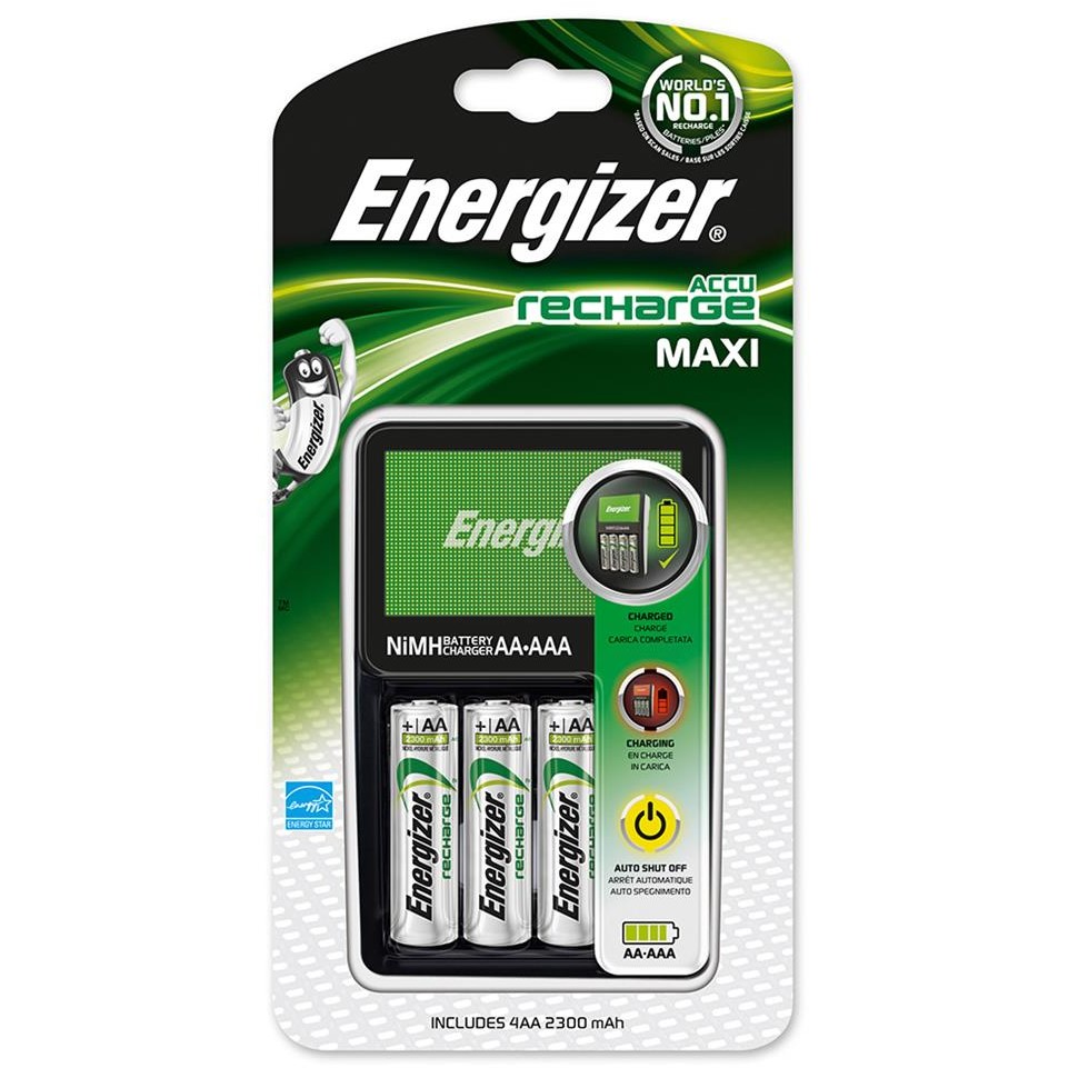 Baterie ENERGIZER Maxi 7638900321401+ 4 baterii reincarcabile Power Plus AA