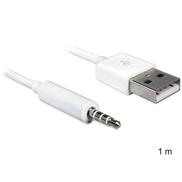 Cablu Delock USB-A tata la Stereo jack 3.5 mm tata 4 pin IPod Shuffle 1 m