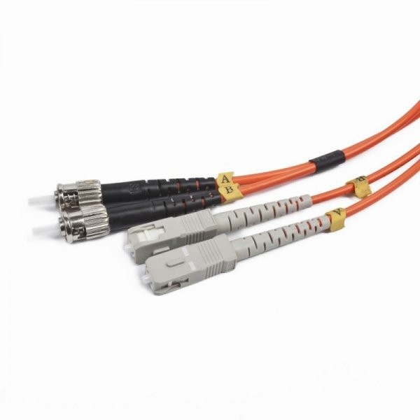 Cablu fibra optica Gembird, duplex multimode, conectori ST-SC, bulk, 2m