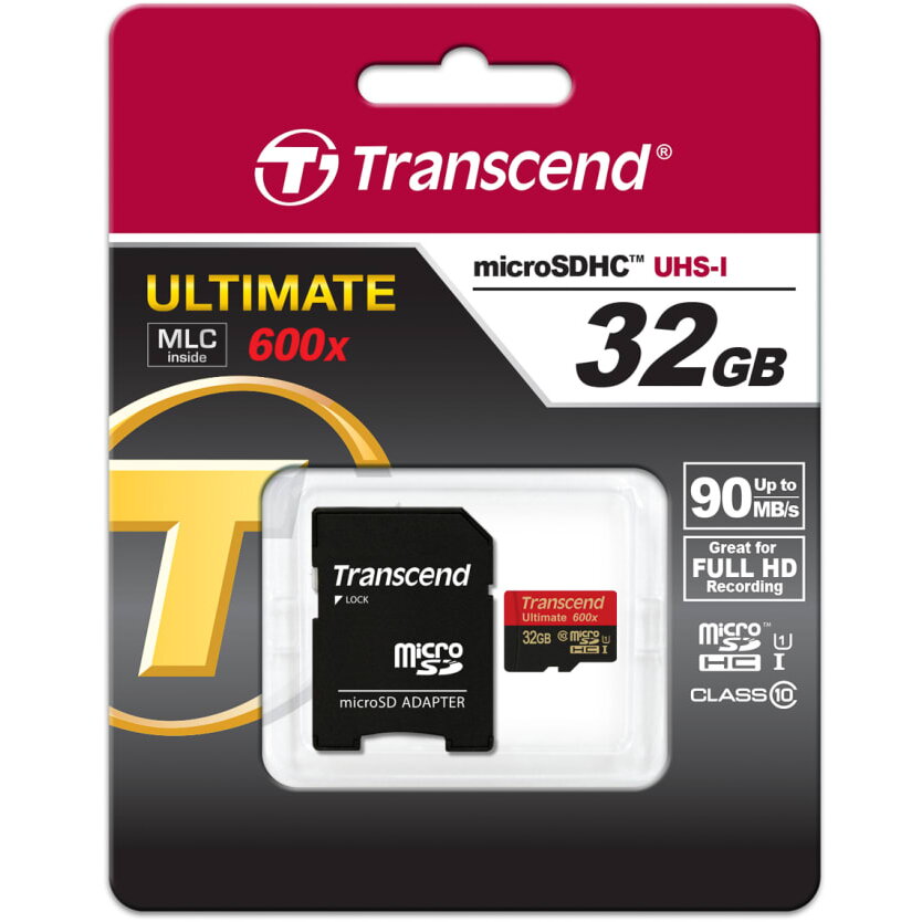 Card memorie TS32GUSDHC10U1 Micro SDHC 32GB UHS-I 600x