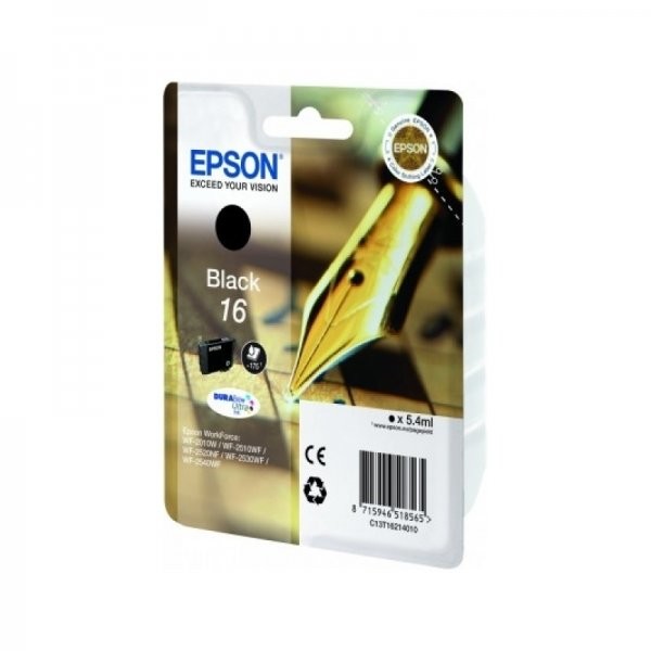 Cartus Cerneala Epson Nr. 16 Negru 175 Pagini pentru  T16214010