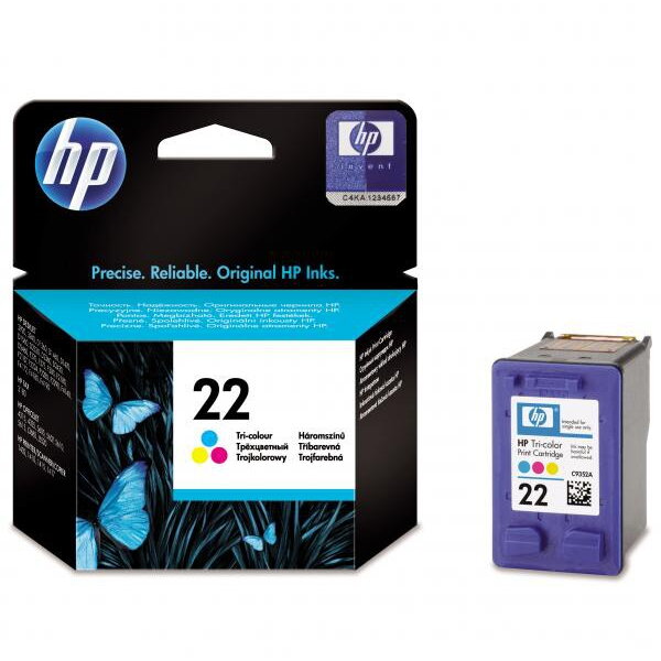 Toner color HP 22 ( C9352AE ) - C,M,Y, 165 pagini