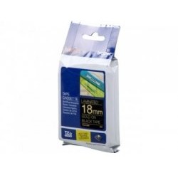 Etichete Brother TZE344, 18mm/8m, auriu/negru