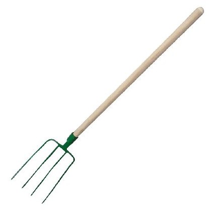 FURCA GOSPODARIE CU MANER LEMN 230X305/1305MM / 4 DINTI