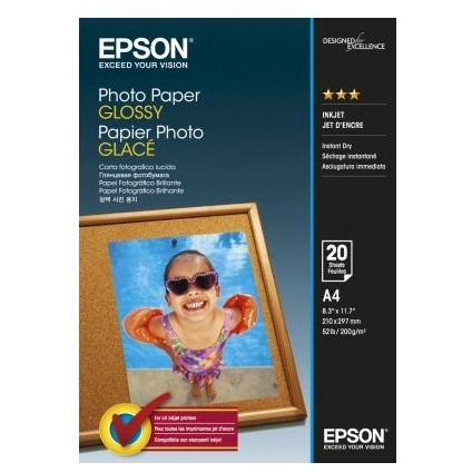 Hartie foto C13S042538 Lucioasa A4, 20 coli, 200g/m2