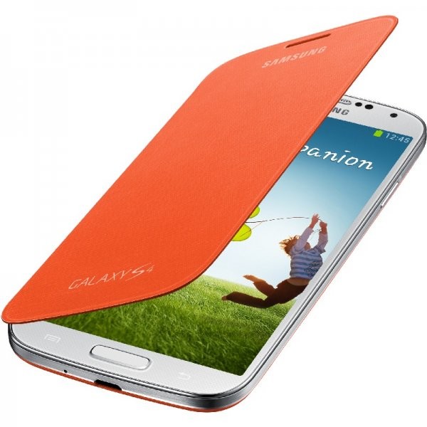Husa Husa protectie Samsung EF-FI950BOEGWW Portocaliu pentru i9500 Galaxy S4 si i9505 Galaxy S4
