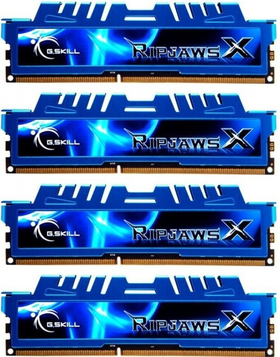 Memorie RipjawsX Blue 32GB (4x8GB) DDR3 1600MHz CL9 Quad Channel Kit