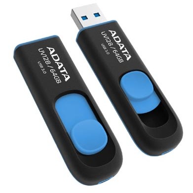 Memorie USB memorie USB 3.0 UV128 64GB, negru cu albastru