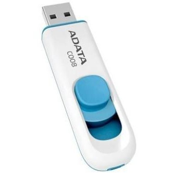 Memorie USB Classic C008 64GB USB 2.0 Alb/Albastru
