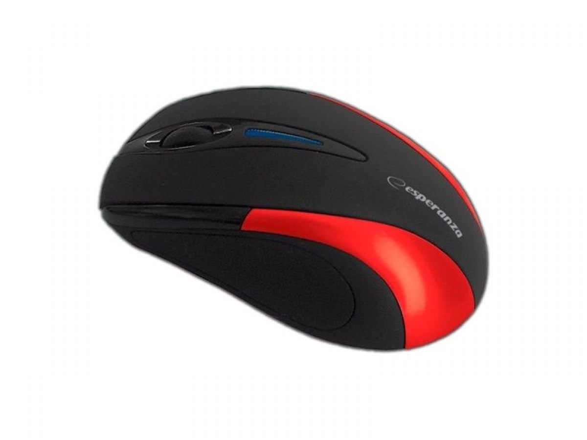 Mouse EM102R, 800 dpi,  USB, Negru/Rosu