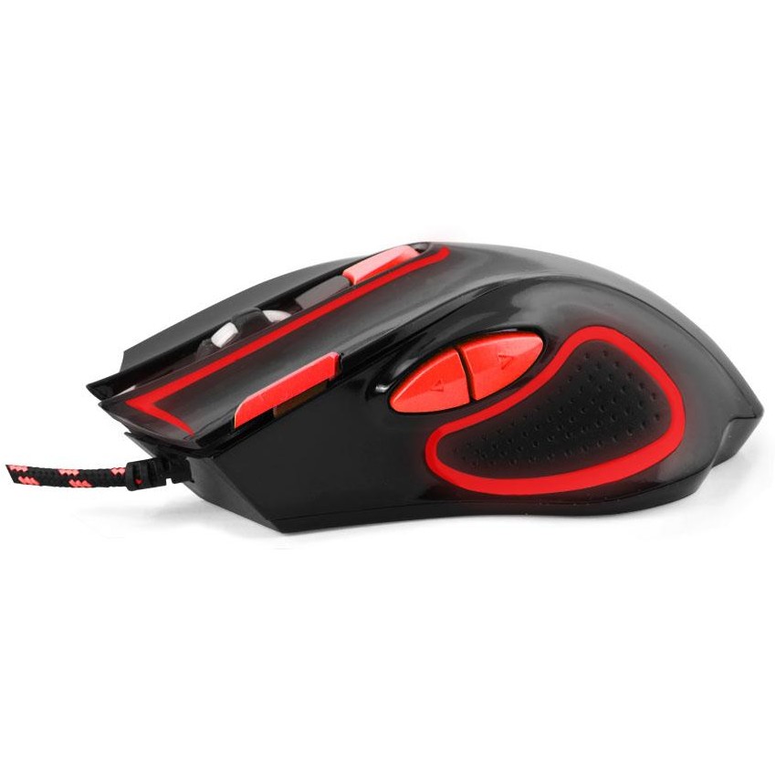Mouse HAWK, 7 butoane, Rosu