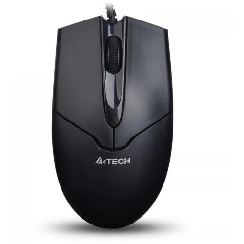 Mouse OP-550NU – mouse cu fir USB, optic 1200 DPI, 3 butoane, rotiță 4-Way, V-Track, negru