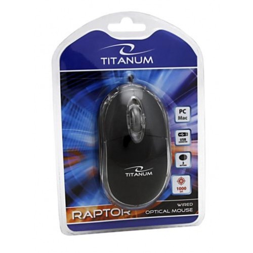 Mouse RAPTOR 3D  TM102K, USB, 1000 dpi, Negru