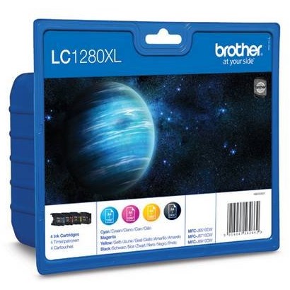 Pachet 4 tonere inkjet Brother LC1280XL, C+M+Y+BK