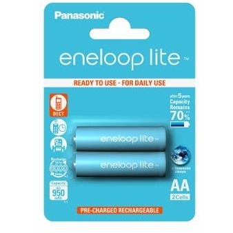Panasonic Eneloop Lite R6/AA 950mAh, 2 Pcs, Blister BK-3LCCE-2BE