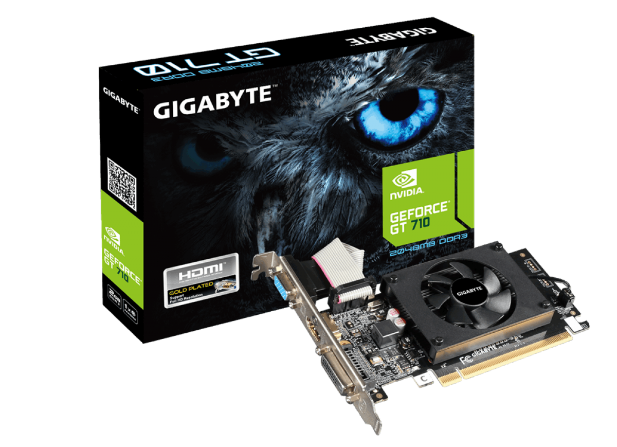 Placa video GeForce GT 710, 2GB GDDR3 (64 Bit), HDMI, DVI, D-Sub
