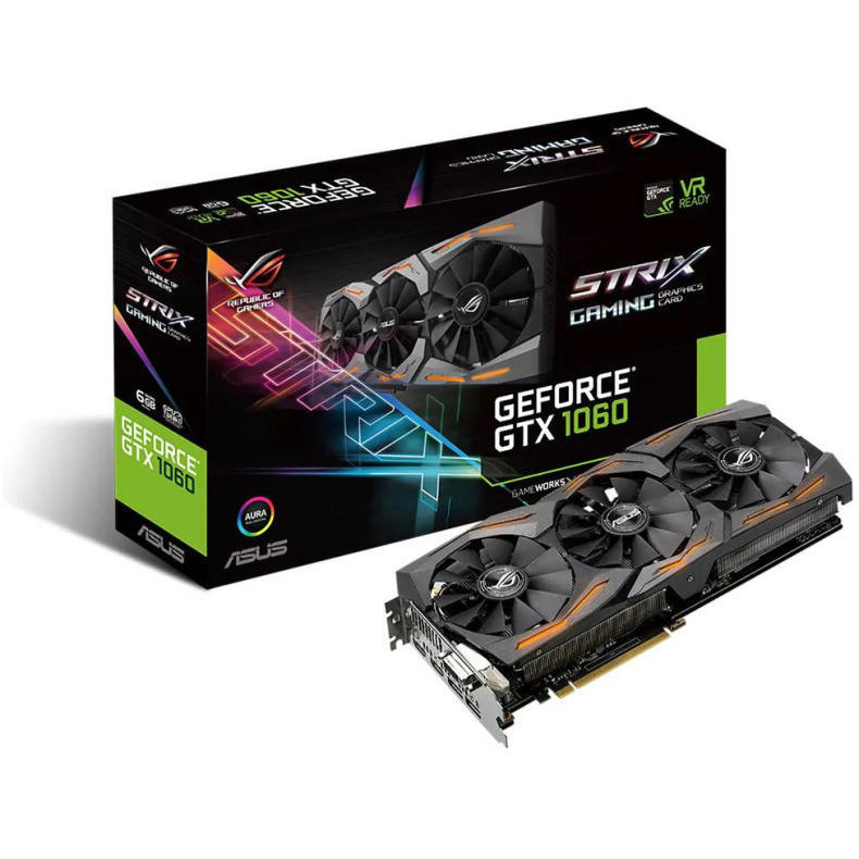 Placa video VGA ,GTX1060 ,6GB ,Strix, DDR5, 192-bit