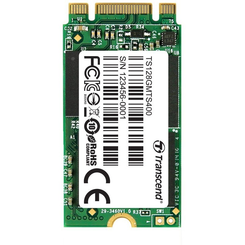 SSD  M.2 2242 SATA 6GB/s, 128GB, MLC (read/write; 540/170MB/s) TS128GMTS400