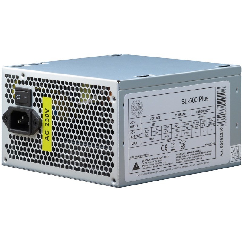 Sursa Inter-Tech SL-500 PLUS ,500W ,PSU, Pasiv, Rail Single