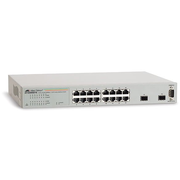 Switch AT-GS950/16 - 16 ports, 10/100/1000 Mbps, Websmart