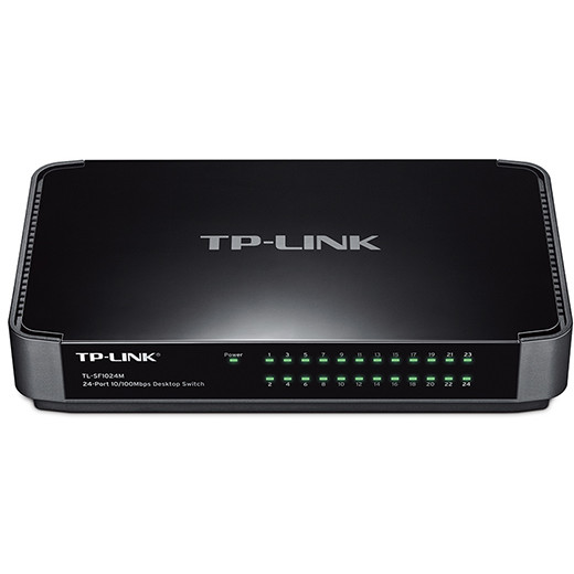 Switch TL-SF1024M 24 de porturi 10/100 Mbps RJ-45 Fast Ethernet Negru