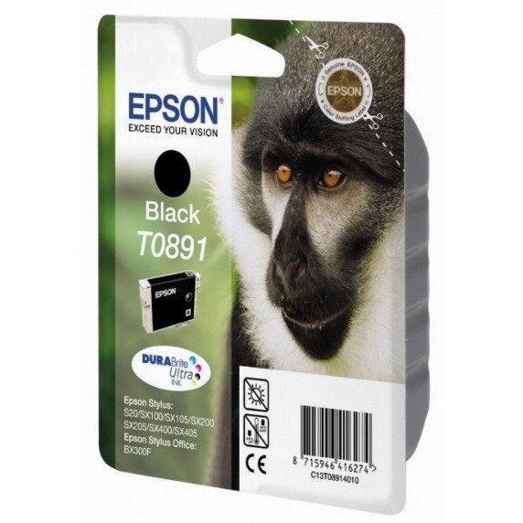 Toner inkjet Epson T0891 Negru, 5.8ml