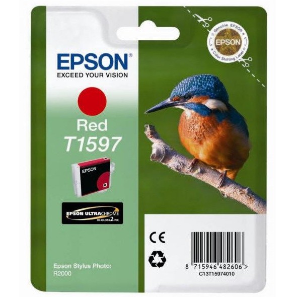 Toner inkjet Epson T1597 rosu, 17 ml