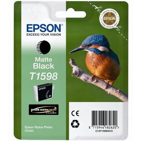 Toner inkjet Epson T1598 negru mat, 17 ml