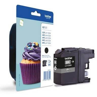 Toner inkjet LC123 negru, 600 pagini