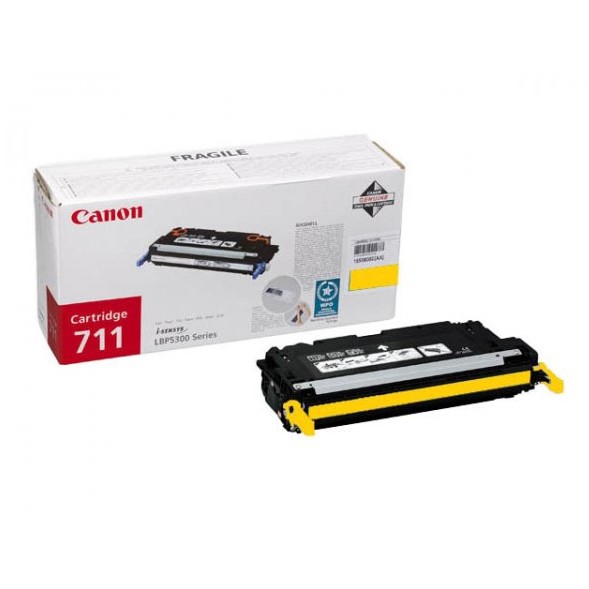 Toner laser Canon 711 - Yellow, 6000 pagini