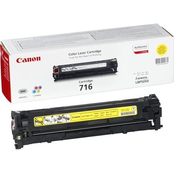 Toner laser Canon 716 - Yellow, 1500 pagini