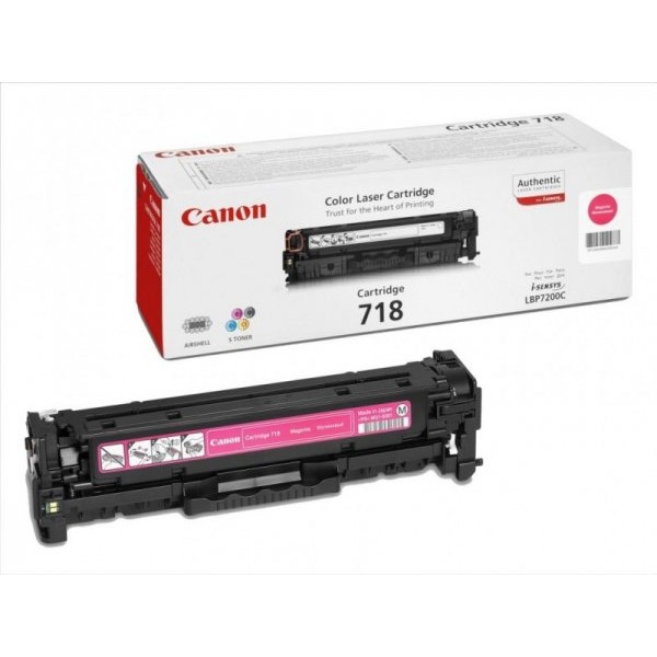 Toner laser Canon 718 - Magenta, 2900 pagini, LBP-7200Cdn
