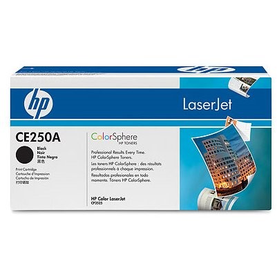 Toner laser HP CE250A - negru, 5000 pag, CP3525 / 3530