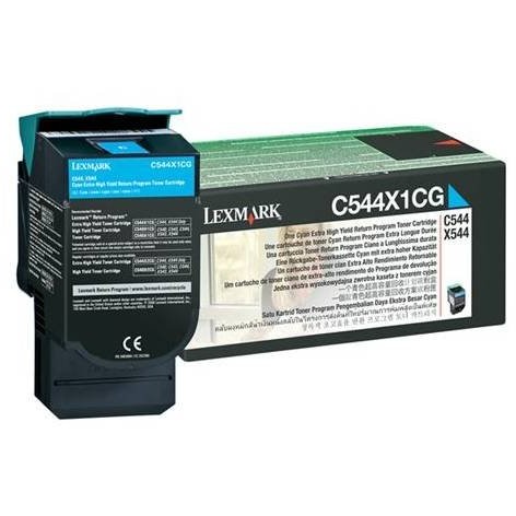 Toner laser Lexmark C544X1CG Cyan, 4000 pagini