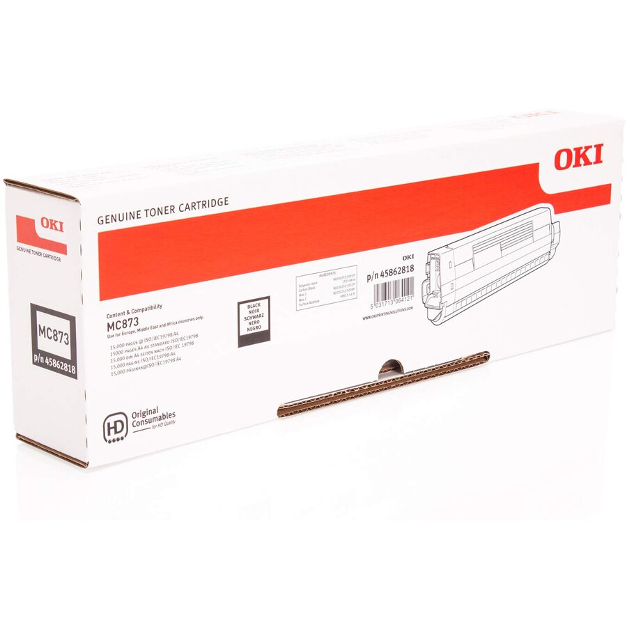 Toner OKI black | 15000 pgs | MC873