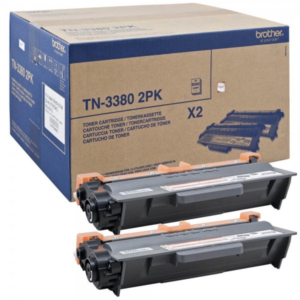 Toner TN-3380TWIN, Black