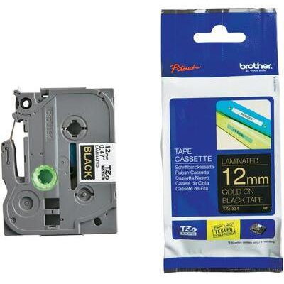 TZE-334 LAMINATED TAPE 12MM 8M