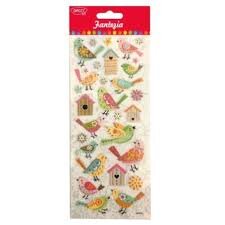 30 De Abtibilduri Pasari Colorate 1 Coala