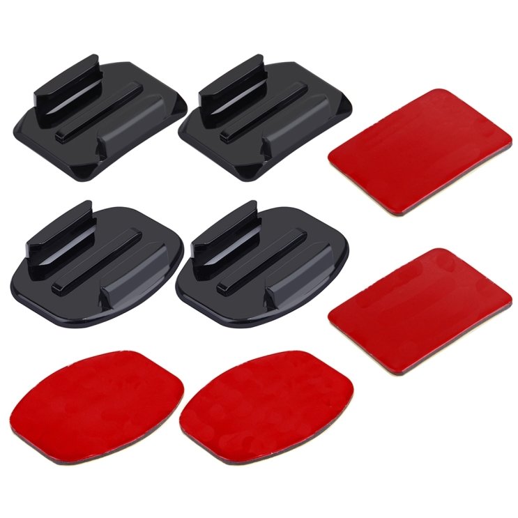 Accesoriu Camera Video Actiune cu adeziv 3M pentru GoPro, Xiaoyi si alte camere video sport, Negru