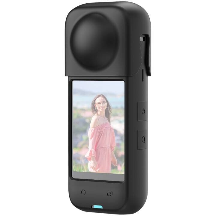 Accesoriu Camera Video Actiune PU985B compatibila cu camera Insta360 X4, Silicon, Negru