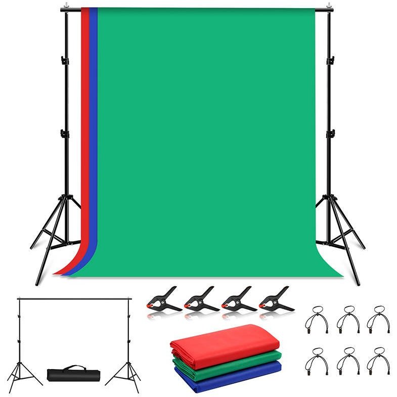 Accesoriu Camera Video Actiune Set din Stativ, fundal si accesorii pentru studio foto PKT5204 , 200x200cm, Multicolor