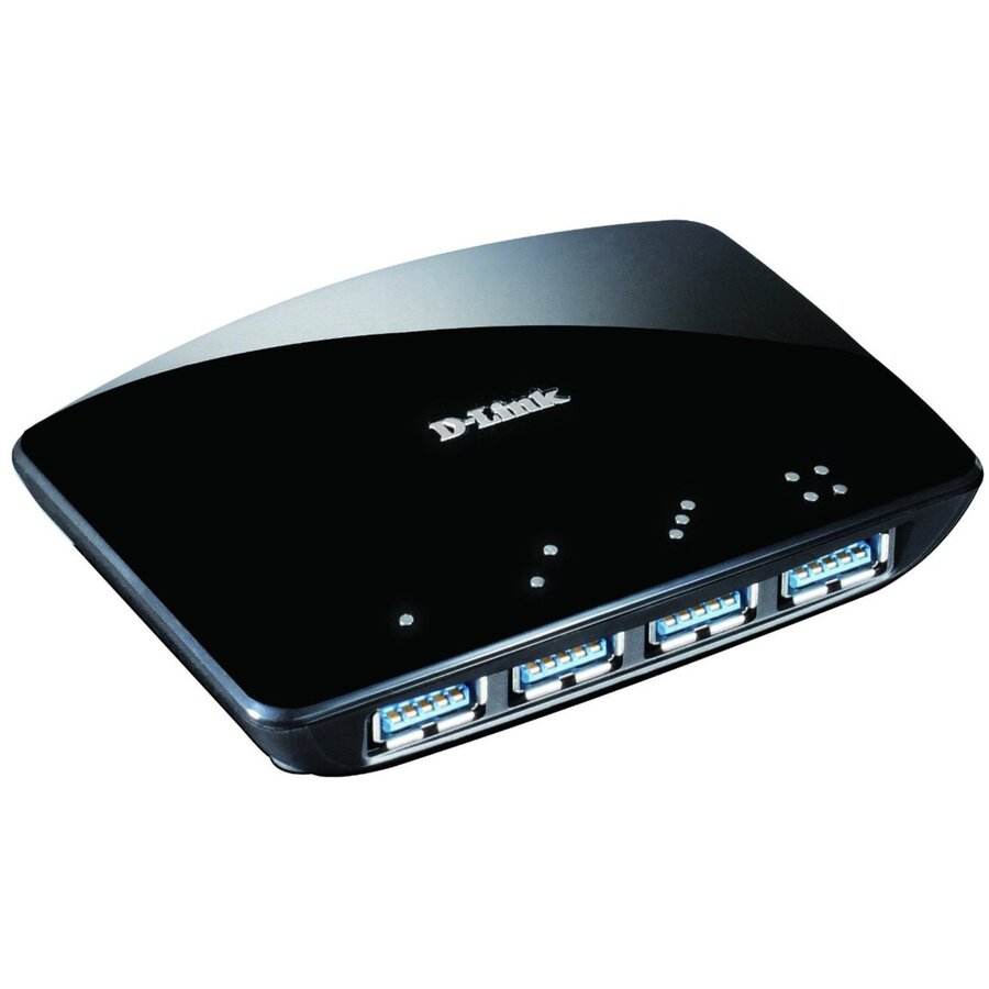 HUB USB 4-Port USB 3.0 Hub Active Negru