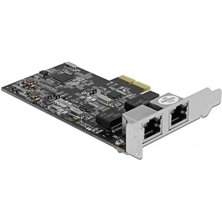 Accesoriu server PCI Express x2 Card to 2 x RJ45 2.5 Gigabit LAN RTL8125 LAN Adapter