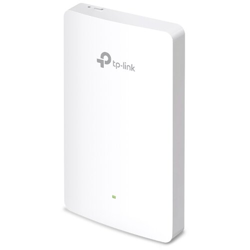 Access Point EAP615-Wall  AX1800 WIFI 6 Dual-Band 4 Porturi Gigabit Administrare Via Cloud si Suport PoE Alb