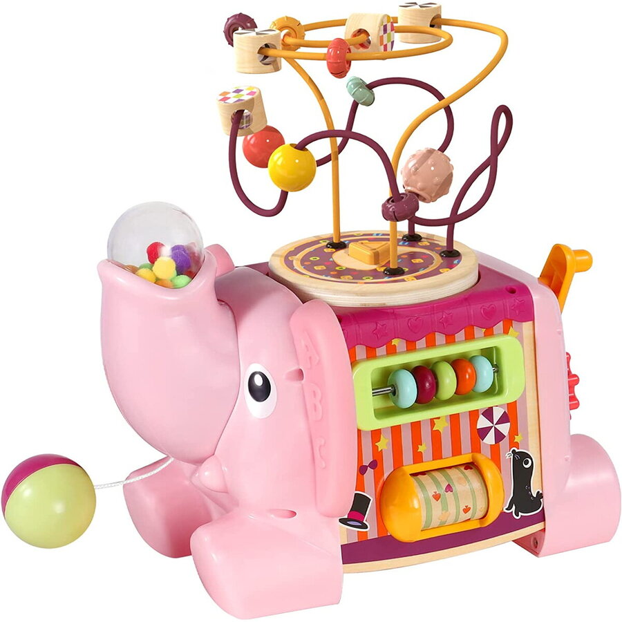 Activitati 5 in 1 Elefantel Roz