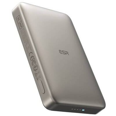Acumulator extern Qi2 MagSlim 10000mAh Gri