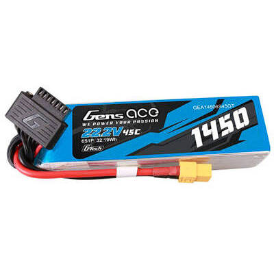 Acumulator G-Tech 1450mAh 22.2V 45C 6S1P Lipo   XT60 Plug Albastru