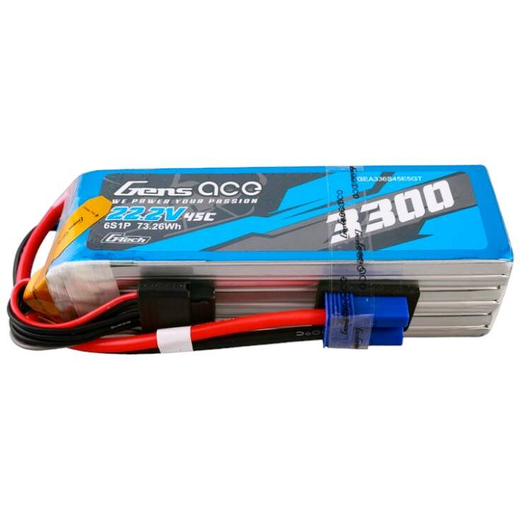 Acumulator G-Tech 3300mAh 22.2V 45C 6S1P Lipo    EC5 Plug Albastru